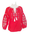 Bluse mit Stickerei