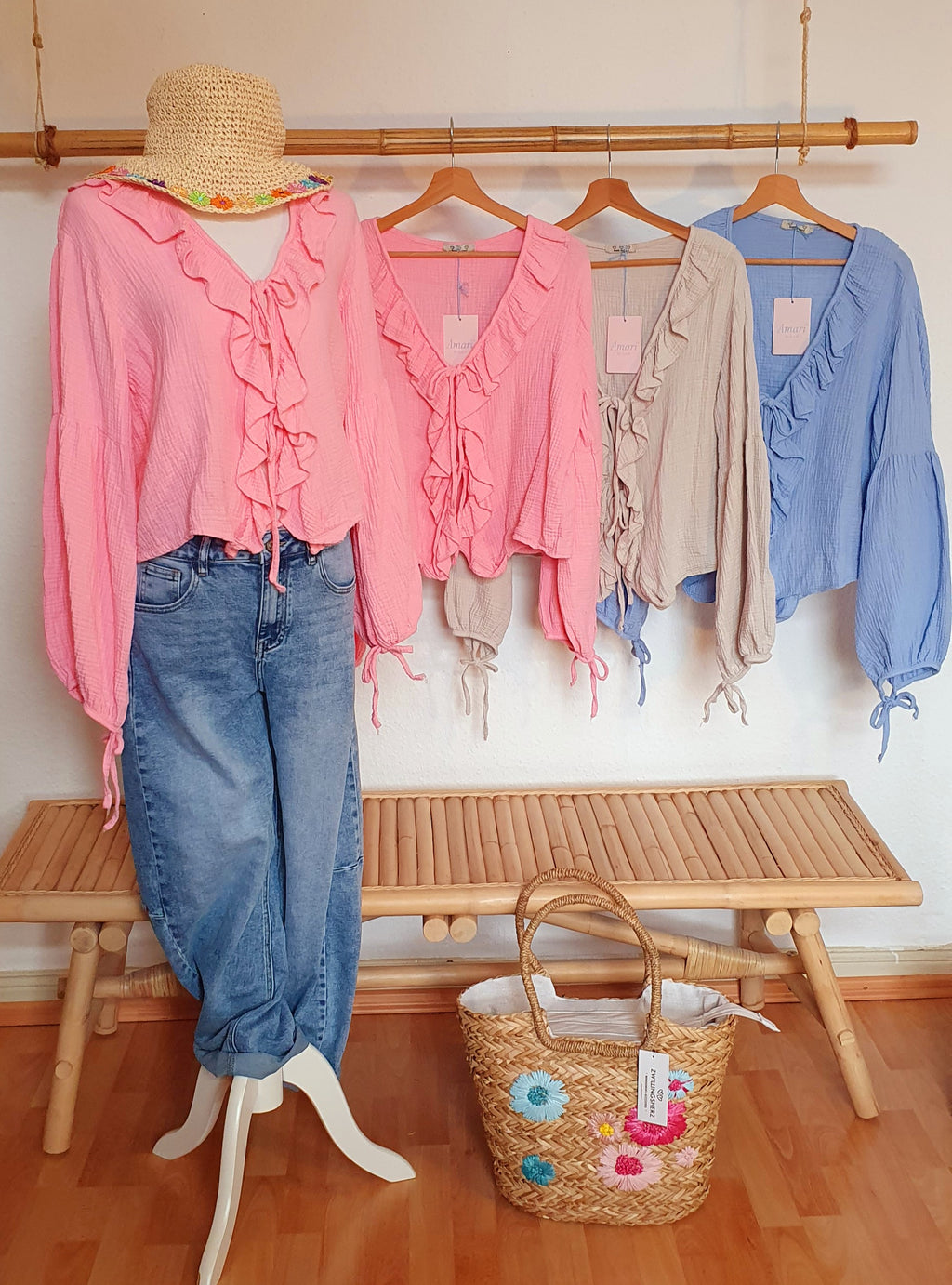 Musselin Bluse