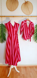 Wickel-Kleid Block Stripes