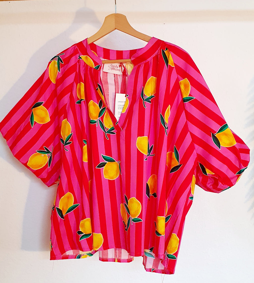 Bluse Zitrone