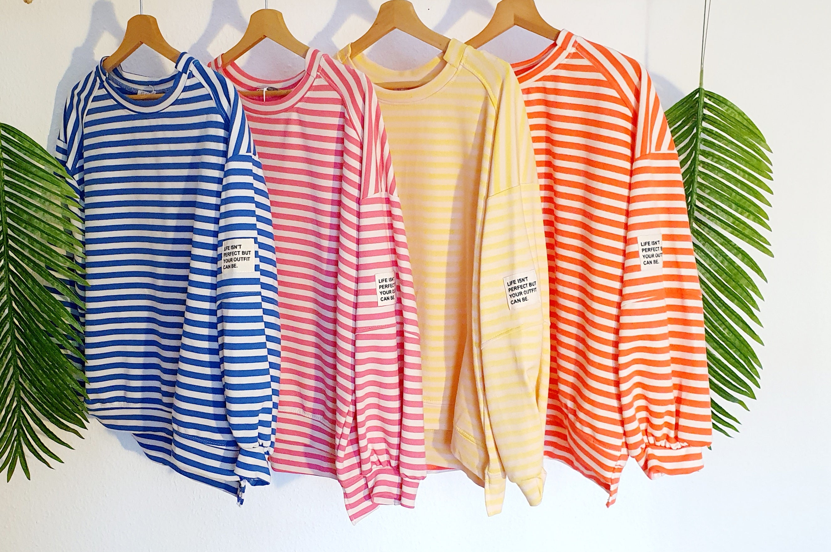 Sweatshirt gestreift