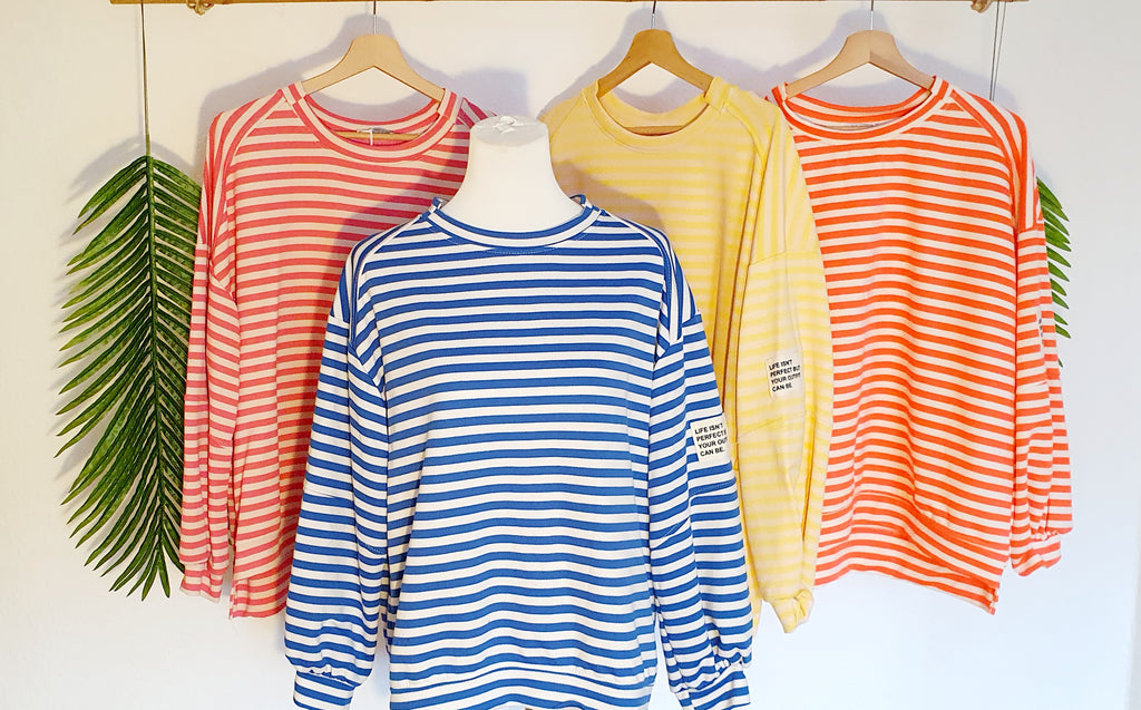 Sweatshirt gestreift