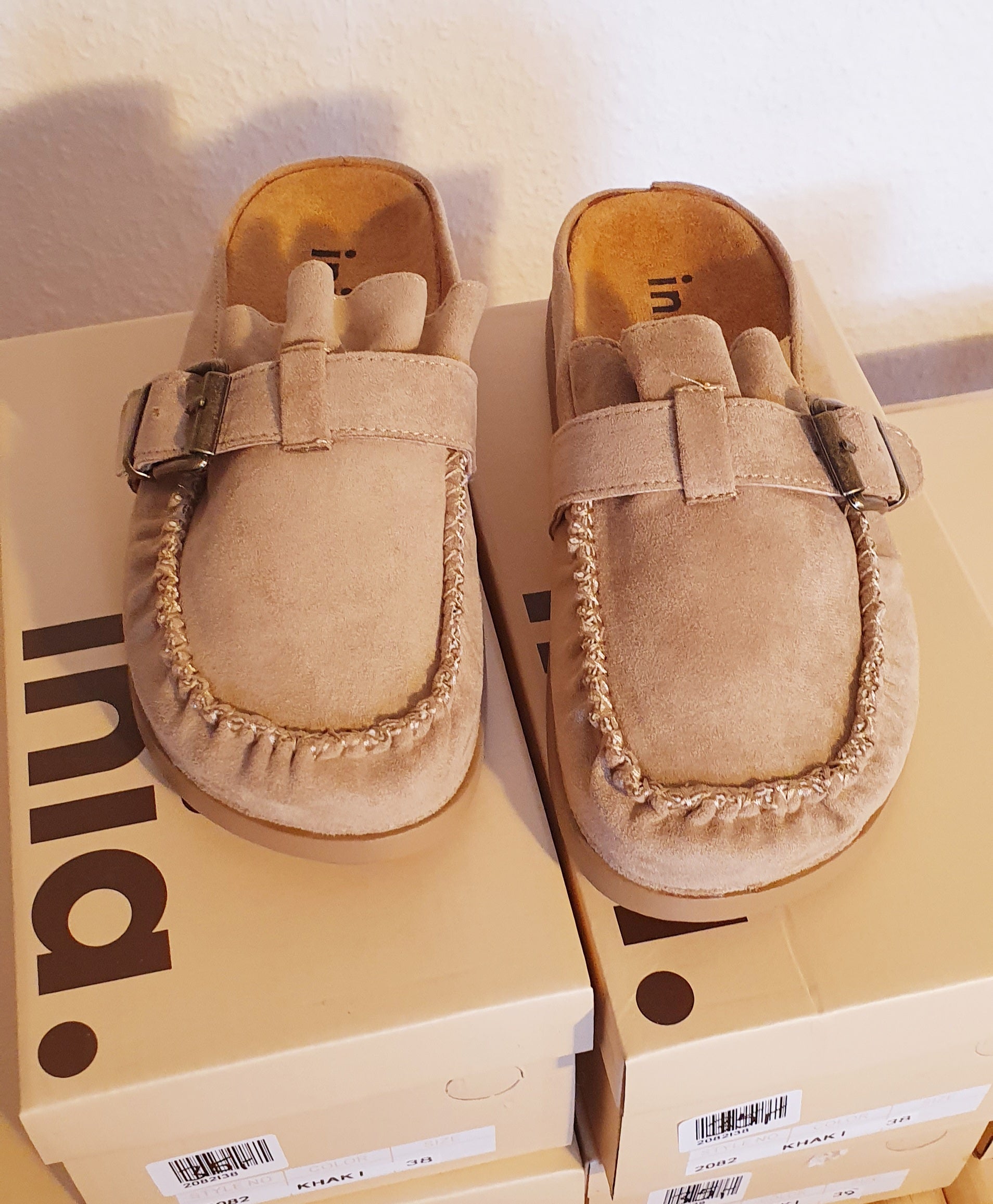 Schuh Wildleder/Imitat-Mules Inia