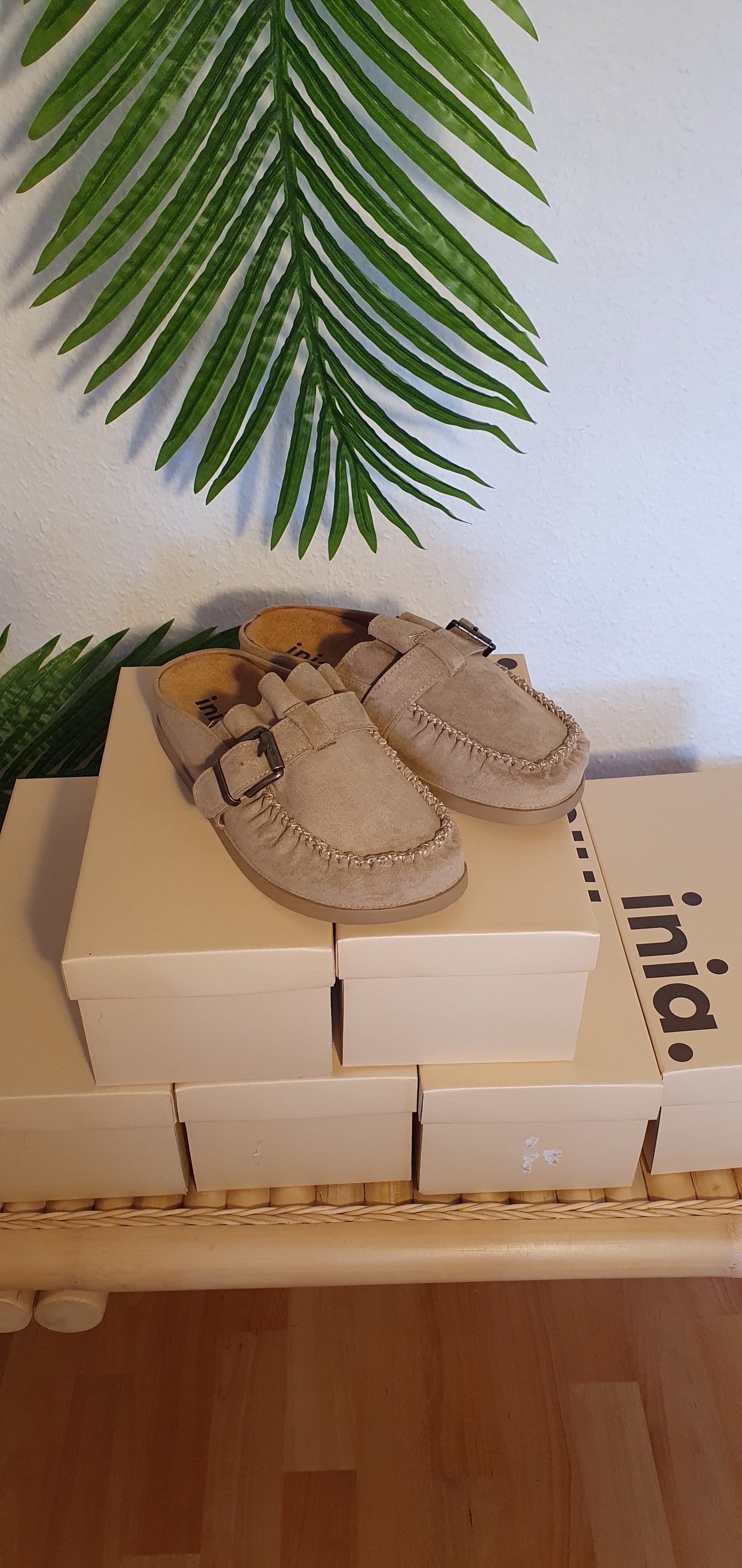 Schuh Wildleder/Imitat-Mules Inia