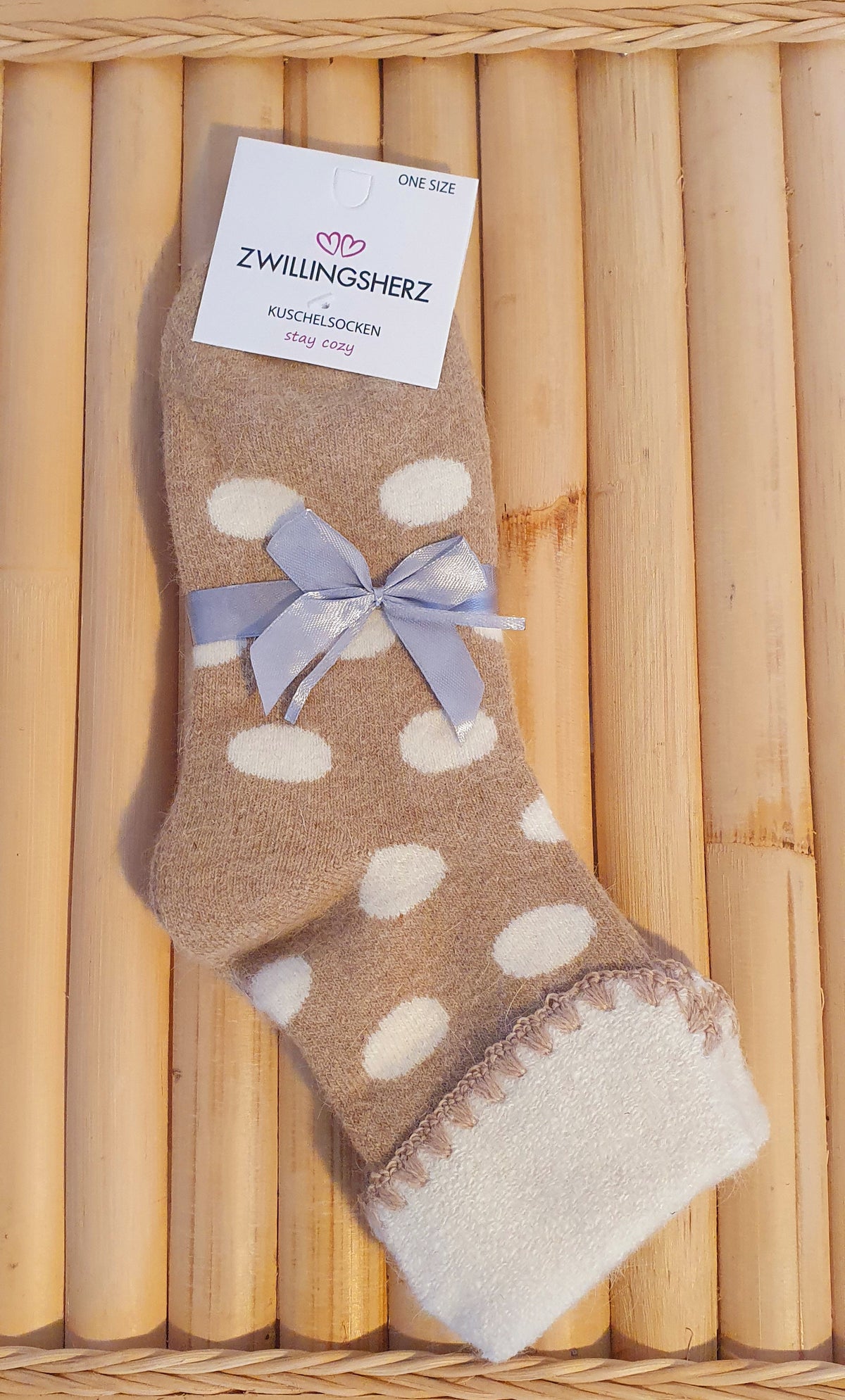 Kuschel Socken Zwillingsherz