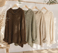 Strick Pullover mit Kapuze