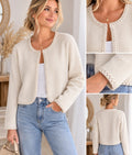 feine Strickjacke