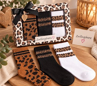 Socken Zwillingsherz 3er Geschenkbox