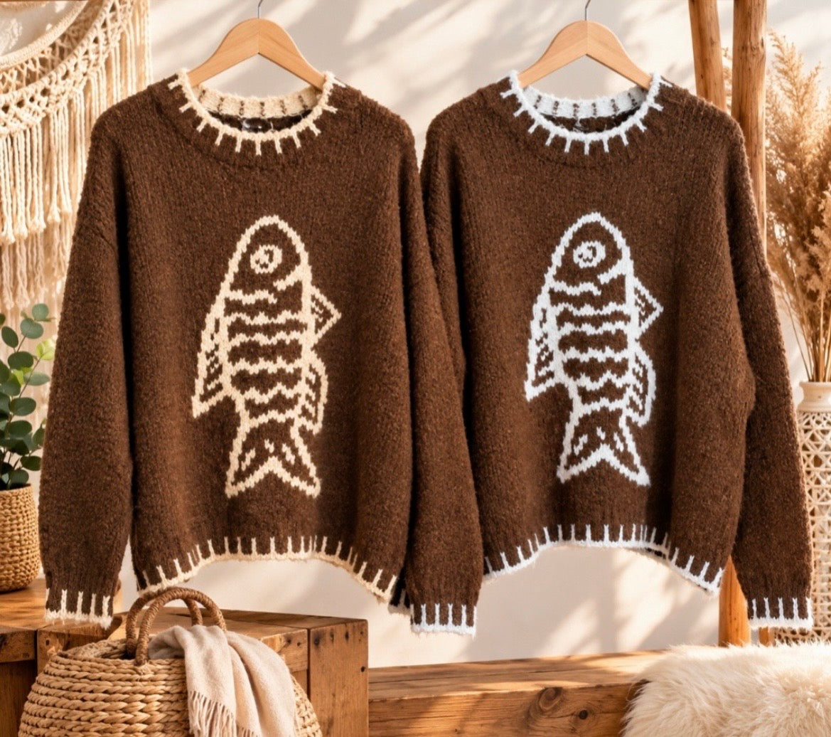 Pullover Fisch